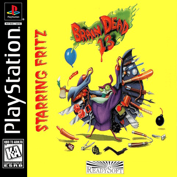 Brain Dead 13 box art for Playstation